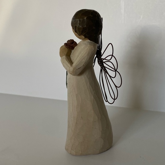 Willow Tree “Loving Angel" DEMDACO 2002 Susan Lordi Figurine Angelic Flower EUC - Picture 5 of 11